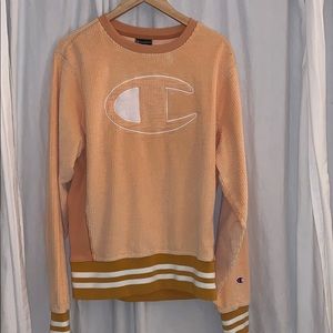 Faded orange / Yellow Corduroy Sweatshirt
